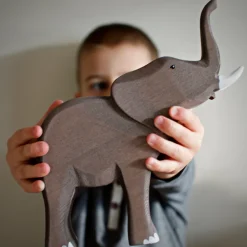 Extra Large Wooden Elephant Set