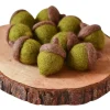 Felt Acorns - Oak Green (10 Acorns)