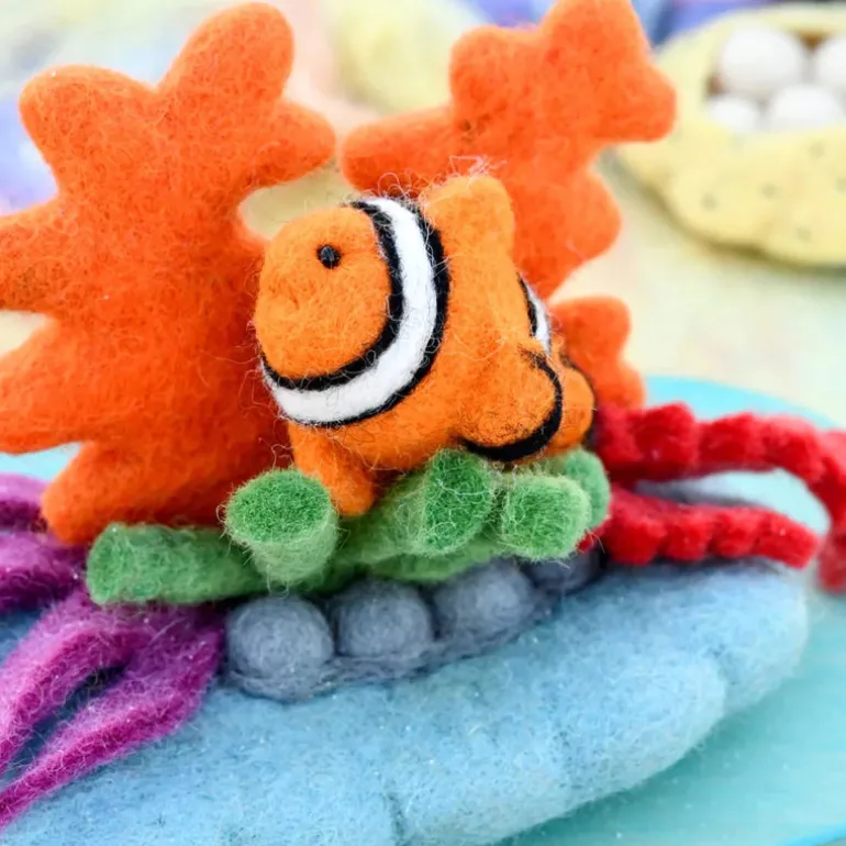 Felt Coral Reef & Clownfish Set