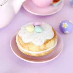 Felt Donut With Eggs