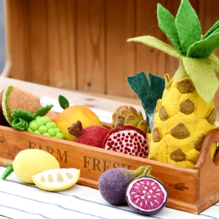 Felt Fruit & Vegetable Set - 12 Pieces