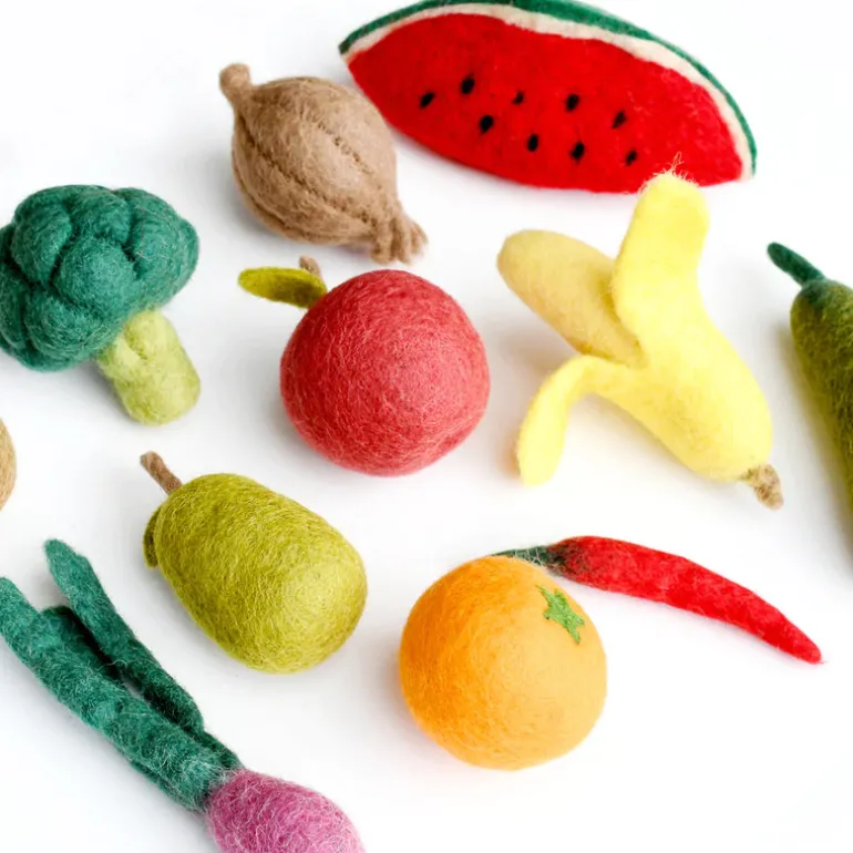 Felt Fruit & Vegetable Set - 11 Pieces