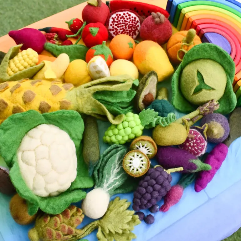Felt Fruit & Vegetable Set - 12 Pieces