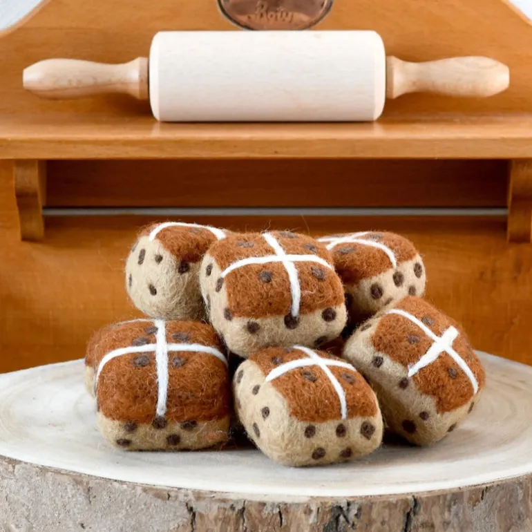 Felt Hot Cross Buns (Set Of 3)