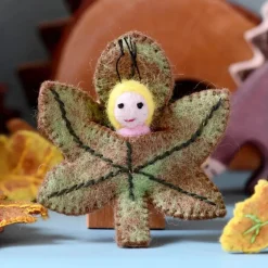 Felt Leaf Baby - Chestnut