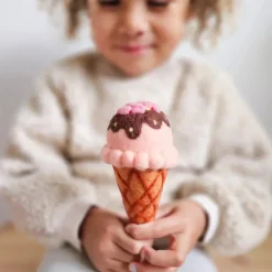 Felt Strawberry Ice Cream