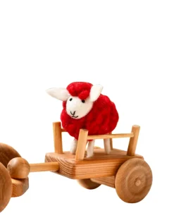 Felt Toy Sheep - Red
