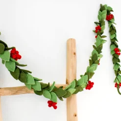 Holly Christmas Garland