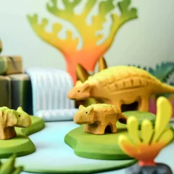 Large Wooden Ankylosaurus