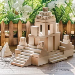 Large Wooden Building Blocks - Maya Civilisation