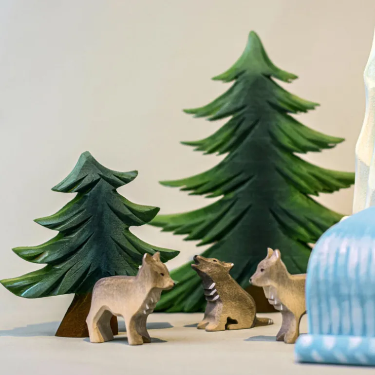 Large Wooden Fir Tree