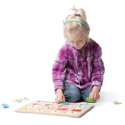 Large Wooden Geometric Shapes Puzzle