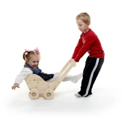 Large Wooden Push Cart - Trudy