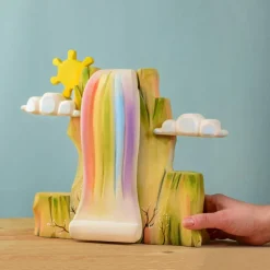 Large Wooden Rainbow Cliff Set