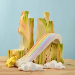 Large Wooden Rainbow Cliff Set