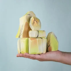 Large Wooden Rainbow Rocks