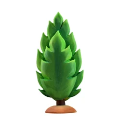 Large Wooden Thuja Tree - Summer