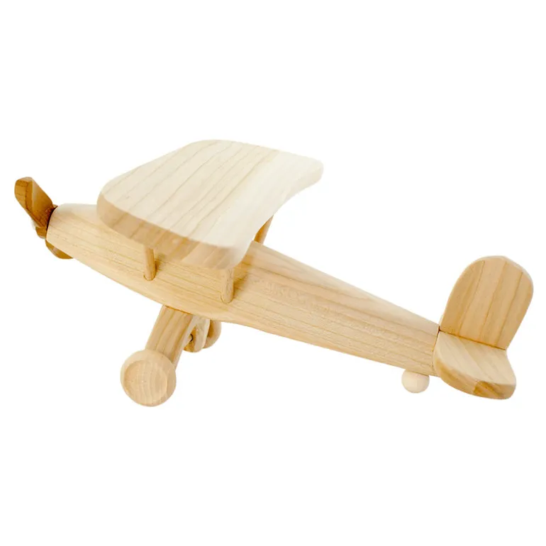 Large Wooden Toy Propeller Plane - Clifford