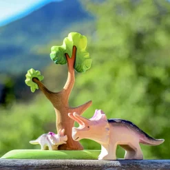 Large Wooden Triceratops