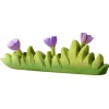 Large Wooden Wildflowers - Purple