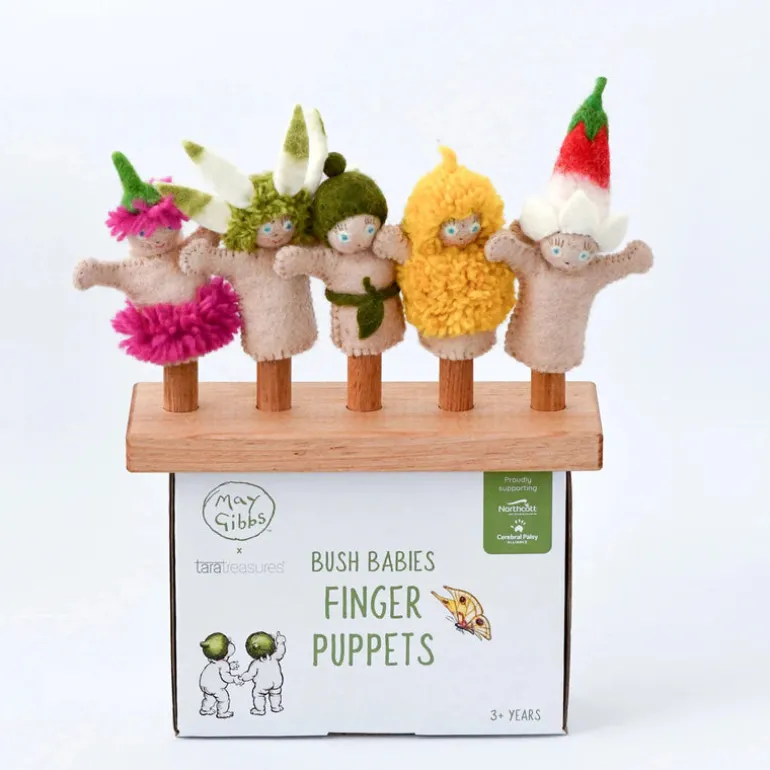 May Gibbs X Tara Treasures - Bush Babies Finger Puppet Set
