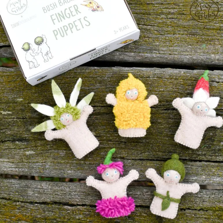 May Gibbs X Tara Treasures - Bush Babies Finger Puppet Set