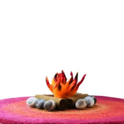 Round Campfire Play Mat