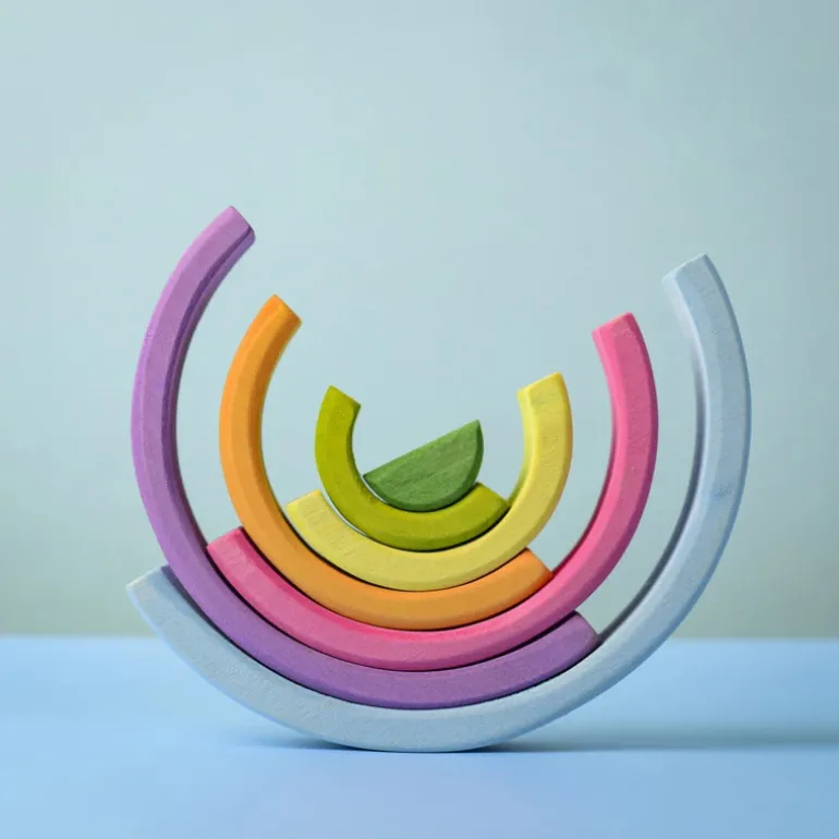Small Wooden Rainbow - Pastel