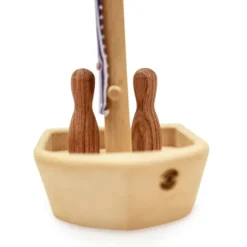 Toy Wooden Boat With Passengers - Hobie