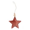 Velvet Star Pendant - Antique Rose