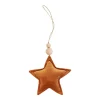 Velvet Star Pendant - Rust