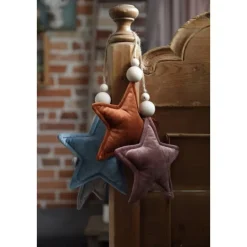 Velvet Star Pendant - Set Of 4