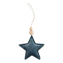 Velvet Star Pendant - Set Of 4