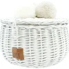 Wicker Basket Large - White
