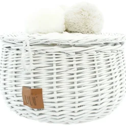 Wicker Basket Large - White