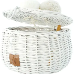 Wicker Basket Large - White