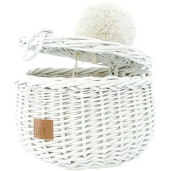 Wicker Basket Small - White