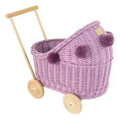 Wicker Dolls Pram - Heather