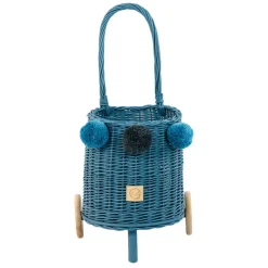 Wicker Market Buggy - Blue