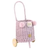 Wicker Market Buggy - Dusty Pink