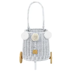 Wicker Market Buggy - White