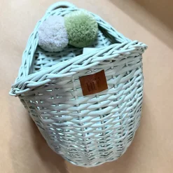 Wicker Wall Basket - Sage