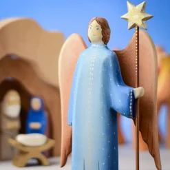 Wooden Angel With Shining Star