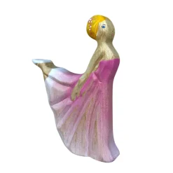 Wooden Ballerina - Pink Dress