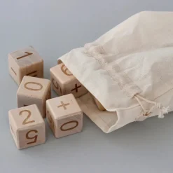 Wooden Blocks With Numbers - Set Of 12