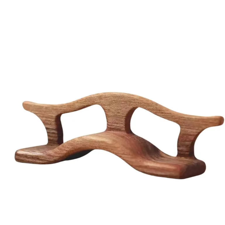 Wooden Bridge With Railing