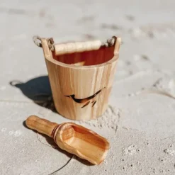 Wooden Bucket & Scoop - Whale