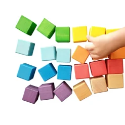 Wooden Building Blocks - Rainbow