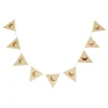 Wooden Bunting Flags - Crescent Moon