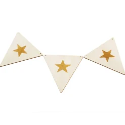 Wooden Bunting Flags - Stars